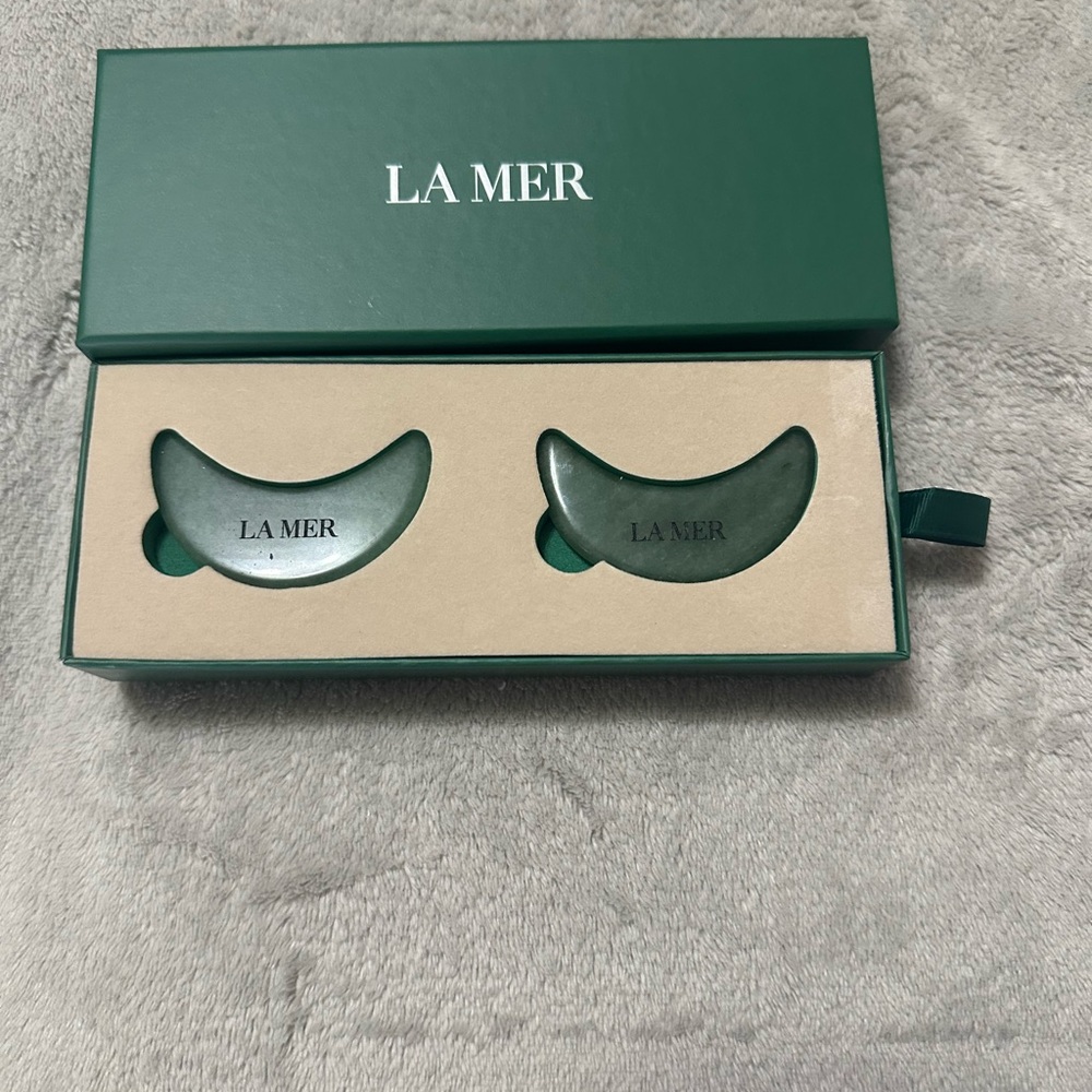 La Mer reusable jade cooling eye mask 💯 Aventurine new in box